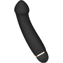 G-Punkt-Vibrator aus Silikon, 18 cm, schwarz