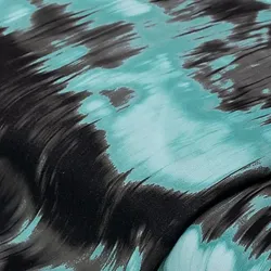 Blusenstoff "Batik", türkis/anthrazit
