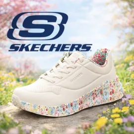 SKECHERS Uno Lite Subtle Prints Damen Weiß 37