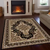 OTTO home Teppich OTTO HOME "Oriental, Made in Belgium" Gr. 3, braun, B:120cm H:7mm L:170cm, Kunstfaser, Teppiche, Teppich, Orient-Optik, mit Bordüre, Teppich, Kurzflor, Weich, Kundenliebling
