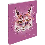 Herlitz Ringbuch A4 2 Ringe, 16mm Wild Animals Luchs