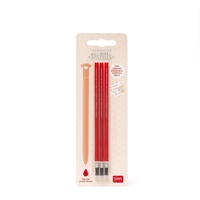 Legami Ersatzmine für löschbaren Gelstift - Erasable Pen, rot,