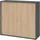 bümö Aktenschrank 120 x 110 x 40 cm Graphit/Eiche