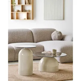 VCM ebuy24 Eckbord Solveig 40 x 40 cm) | Beige - Beige