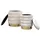 lookway Pouf-Set MIRELLE 40 x 45 x 40 cm Beige