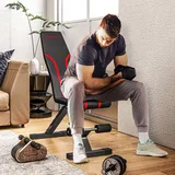 SPORTNOW klappbare Hantelbank multifunktion Fitness Bank bis 250 kg Zuhause