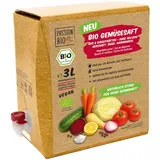 Bio Gemüsesaft 3L – Direktsaft aus 8 Gemüsesäften – Ohne Sellerie – Vegan – Mit Tomate, Karotte & Roter Bete – Bag-in-Box