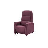 Hukla Fernsehsessel Dean Mikrofaser 70 x 105 x 88 cm Rot elektrisch