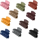 10 Stück Haarklammer Klein, Matt Haarklammern Rutschfestes Haarspange, Mini und leichtes Design für Die Tägliche Frisur Dünnes Dickes Haar Frauen und Mädchen, Mehrere Farben