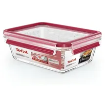 Tefal Frischhaltedose rechteckig rot/transparent 1,3 l