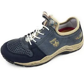 Rieker Damen Halbschuhe L0538-14 blau