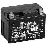 YUASA YTX4L-BS Agm-batterie - Black / White - One Size