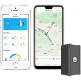 GPS Tracker für Kinder, Hunde, Motorrad, Auto, Fahrzeug, Item Finder, Tracking Device10S Instant Updates, 6000mAh wiederaufladbare Batterie, Geo-Zaun, Remote Anti Diebstahl, volle globale Abdeckung