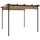vidaXL Pergola mit Ausziehbarem Dach Taupe 3x3 m Stahl 180 g/m2