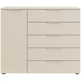 LeGer Home by Lena Gercke Kommode Sideboard SERINA 120 x 100 x 42 cm Beige (Champagner)