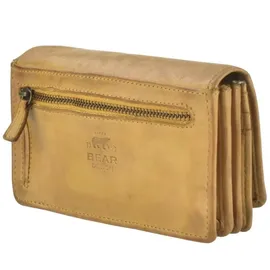 Bear Design Geldbörse Damen Portemonnaie ocker gelb