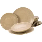 CreaTable Geschirrset, Lava Stone (12 Stück)