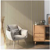 [neu.holz] Akustik Wandpaneel Vang beige 8 St. 5,76 m2