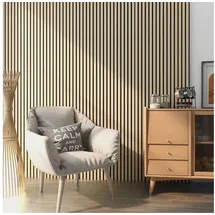 [neu.holz] Akustik Wandpaneel Vang beige 8 St. 5,76 m2