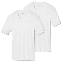 SCHIESSER T-Shirt 2er Pack in Weiß 3XL