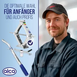 Alca Wagenheber Stahl/Kunststoff 100-350mm silber