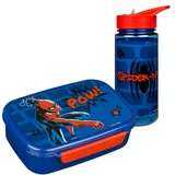 Scooli - Spider Man Kindergeschirr Geschenkset - Set bestehend aus Brotdose und Trinkflasche - ideal für die Schule oder Kindergarten – für Kinder ab 4 Jahren – aus Kunststoff – BPA frei