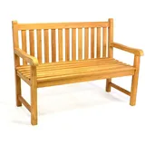 VCM Gartenbank 120 x 62 x 90 cm Braun