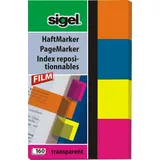 Sigel Haftmarker HN614 50x80mm farbig sortiert 4 St./Pack.