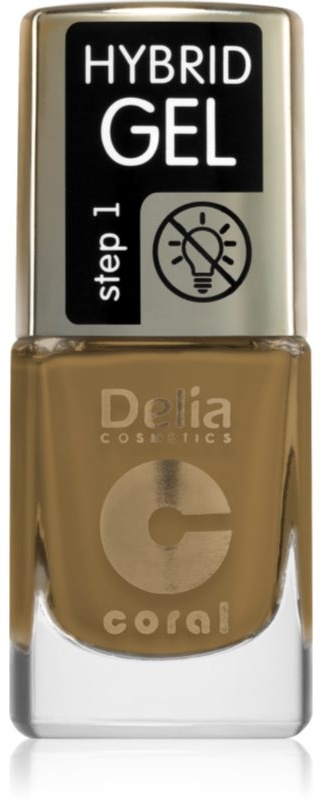 Delia Cosmetics Coral Hybrid Gel Gel-Lack für Fingernägel - keine UV/LED Lampe erforderlich Farbton 124 11 ml