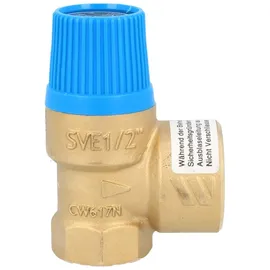 CALEFFI Membran Sicherheitsventil 1/2 Zoll 6 bar