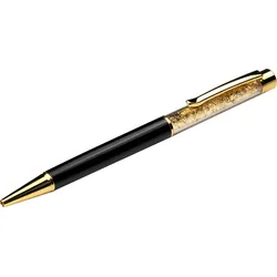 Ein Schmuckstück für jeden Schreibtisch: Eleganter Kugelschreiber mit edler Goldfolien-Imitation.