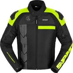 Spidi Progressive Net, Textiljacke - Schwarz/Neon-Gelb - M