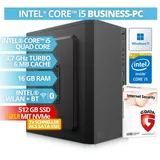 BRAINZAP Desktop-PC Intel Core i5 4590 3,3 GHz 16 GB RAM 512 GB SSD Win 11
