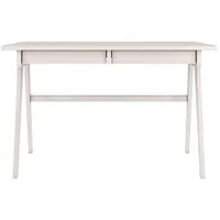 Höffner Schreibtisch, Weiß, Holz, Rechteckig, 120x75.5x65 cm, Arbeitszimmer, Schreibtische,