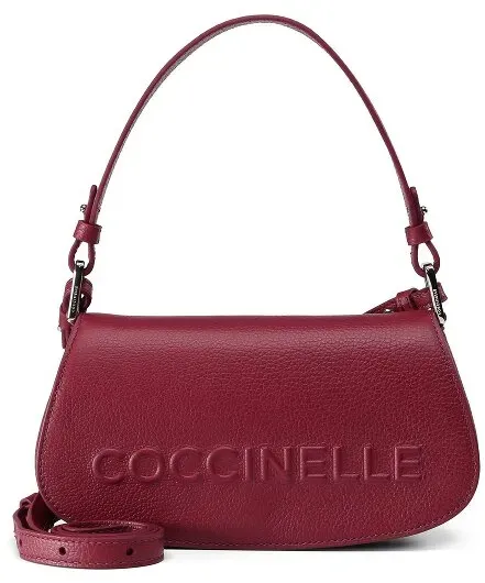 Coccinelle Myrtha Schultertasche Leder 24 cm  rot
