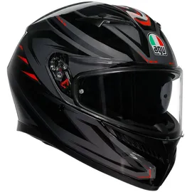 AGV K3 Integralhelm Schwarz / Rot XL