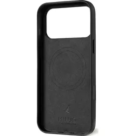 Mujjo iPhone 17 Pro Max Lederhülle schwarz