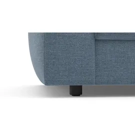 TRENDMANUFAKTUR Big-Sofa TRENDMANUFAKTUR "Bourbon Mega, bequem, viel Platz, Breite 264cm", blau (blau horizon), B:264cm H:84cm T:126cm, 100% Polyester, Sofas, Big-Sofa, extra tiefe Sitzfläche, wahlweise mit Sitztiefenverstellung bestellbar
