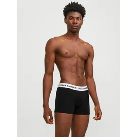 JACK & JONES Boxershorts Solid schwarz / weiß L 5er Pack