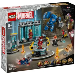 LEGO Marvel Super Heroes 76315 Iron Mans Labor Halle der Rüstungen