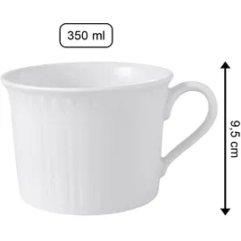 Villeroy & Boch Cappuccinotasse 0,35 l Weiß 6 St.