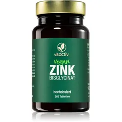 Vitactiv Zink Bisglycinat Tabletten zur Unterstützung des Immunsystems, schöner Haut und Nägel 365 TABL