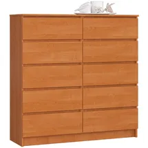 Akord Kommode K120 120 x 121 x 40 cm Erle / Braun