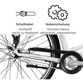 Zündapp Z502 28 Zoll RH 50 cm Damen weiß/lila
