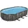 BESTWAY Power Steel Frame Pool oval Set 610 x 366 x 122 cm inkl. Filterpumpe (5-tlg.)