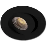ISOLED LED Einbauleuchte MiniAMP schwarz, 3W, 24V DC, warmweiß, dimmbar