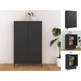 vidaXL Highboard Schwarz 70x31x115 cm Holzwerkstoff