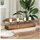 vidaXL Windlicht 50 x 15 x 10 cm Holz Braun