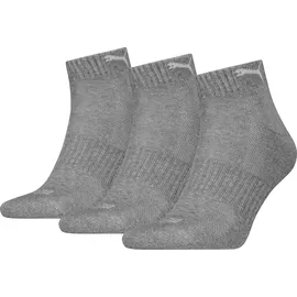 Puma Cushioned Quarter Socken 3-Paar Grau 43-46