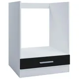 Kontor-Hermsen Unterschrank/Ofenschrank 60cm schwarz für Einbauherdsets oder autarke Backöfen